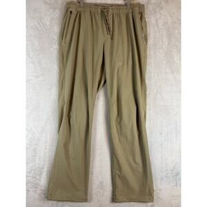 L.L. Bean Multisports Pants XL 38x32 Tan Camping Hiking Relaxed Stretch Outdoors